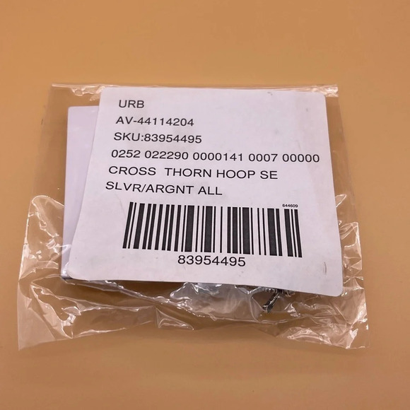 UO Cross & Thorn Hoop Earring Set, NWT - Picture 5 of 5